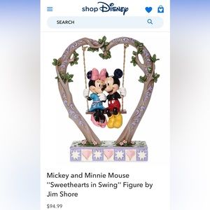 Mickey and Minnie Mouse
"Sweethearts in Swing" Figure by
Jim Shore